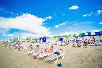 Пляж пансионата