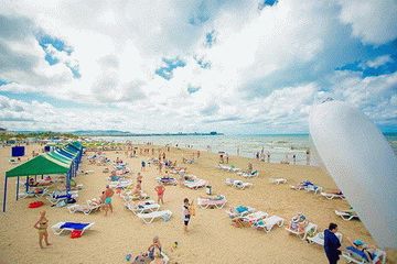 Пляж пансионата Славянка