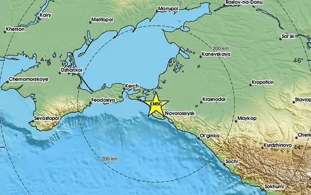 Землетрясение в Анапе 2026г.
