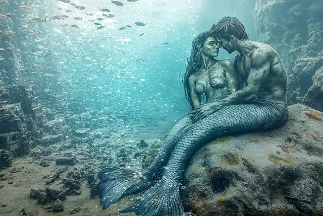 Русалка с русалом Русалка с русалом