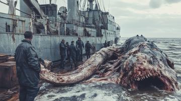 Моряки выловили плезиозавра?