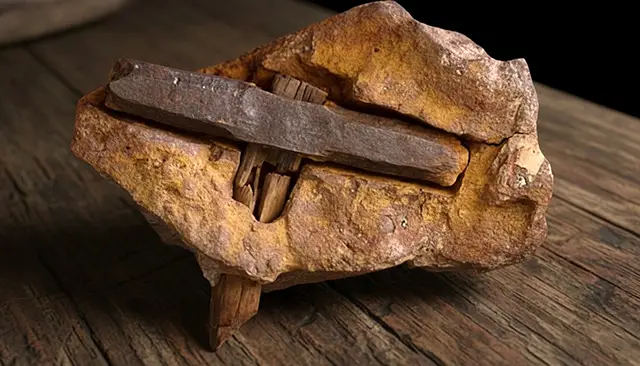 Железный молоток возрастом 140 миллионов лет Железный молоток возрастом 140 миллионов лет